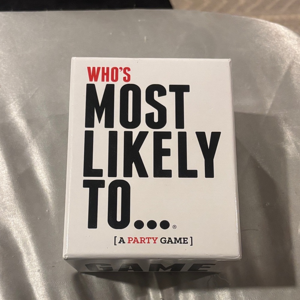 Who's Most Likely To... Party Game - White